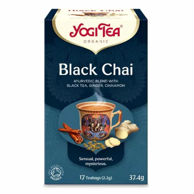 Yogi Tea Black Chai Μαύρο Τσάι με Τζίντζερ & Κανέλλα 17 Φακελάκια