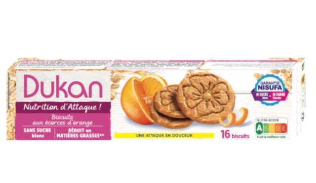 Dukan Μπισκότα Πίτουρου Βρώμης με Φλούδα Πορτοκαλιού 132gr Dukan Μπισκότα Πίτουρου Βρώμης με Φλούδα Πορτοκαλιού 132gr