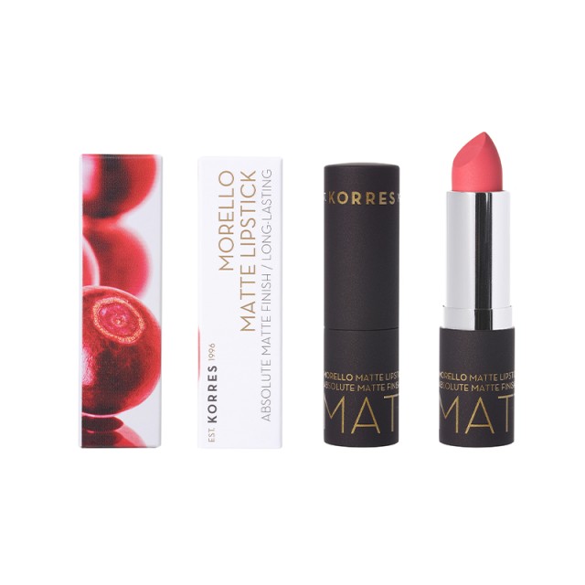 Korres Morello Lipstick Matte Watermelon Sorbet 49  Ματ Κραγιόν 3,5gr