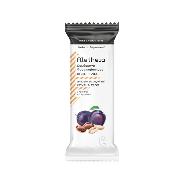 Vican Aletheia Raw Energy Bar Ενεργειακή Μπάρα Δαμάσκηνο & Φυστικοβούτ …