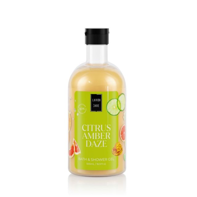 Lavish Care Citrus Amber Daze Bath & Shower Αφρόλουτρο Gel με Άρωμα Κί …