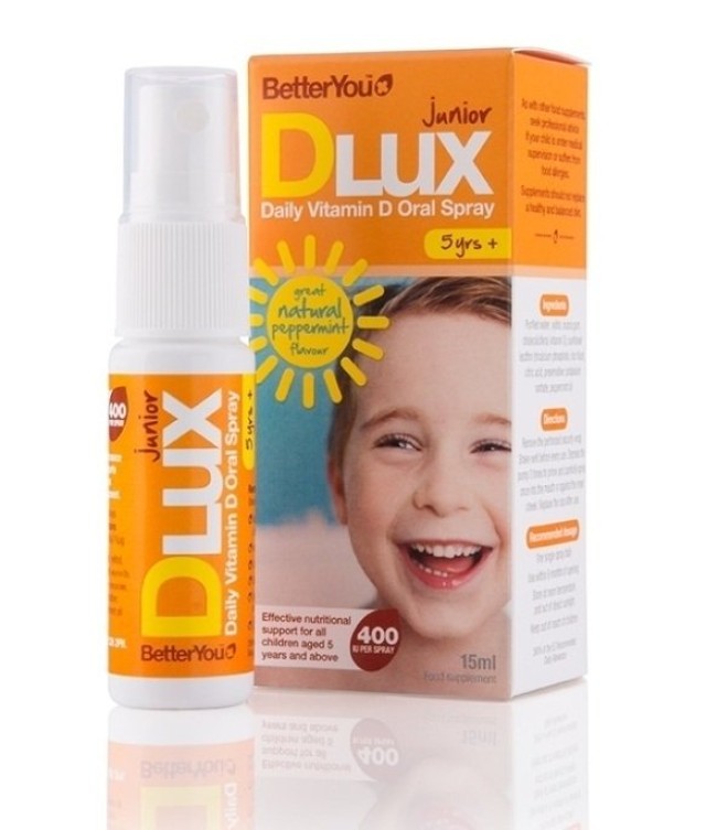 Better Υou DLuxJunior 400iu Υπογλώσσιο Spray, 15ml (100 Ψεκασμοί)