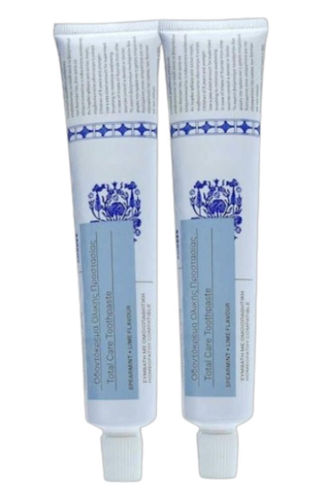 Korres PROMO Total Protection Toothpaste with Mint & Lime Flavor 2x75ml