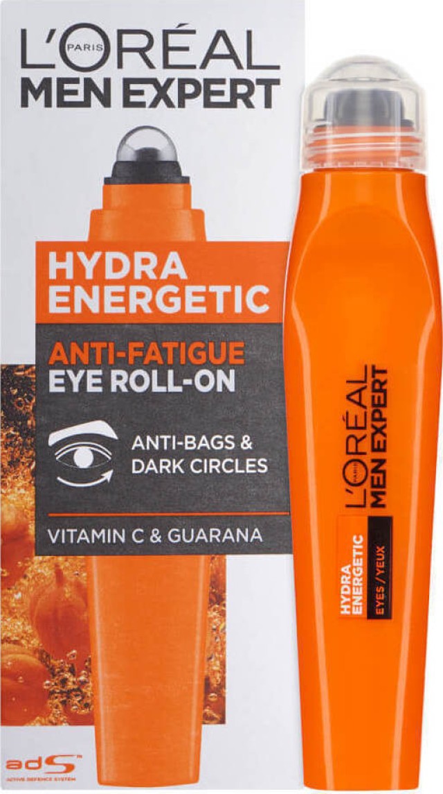 L'Oreal Paris Men Expert Hydra Energetic Eye Roll on Ανδρική Κρέμα Ματιών Κατά της Κούρασης 10ml