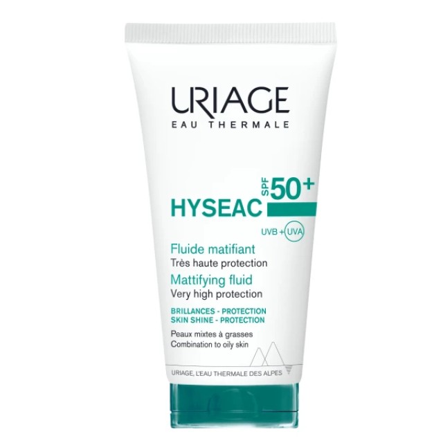 Uriage Hyseac Mattifying Fluid SPF50+ Λεπτόρρευστη Αντιηλιακή Κρέμα με &hellip;