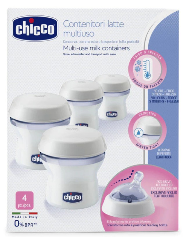 Chicco Πλαστικά Μπουκάλια Διατήρησης Μητρικού Γάλακτος Natural Feeling …