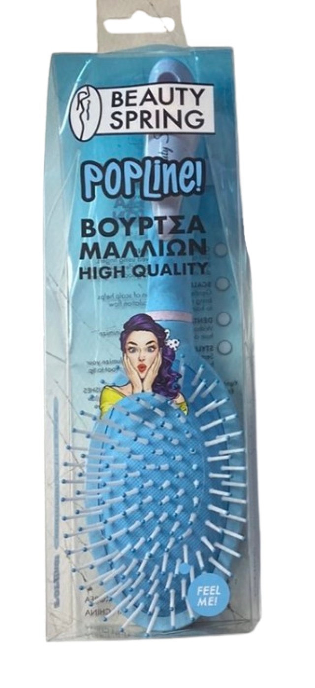 Beauty Spring Βούρτσα Μαλλιών Οβάλ Ροζ & Γαλάζιο 1 Τεμάχιο [5211]