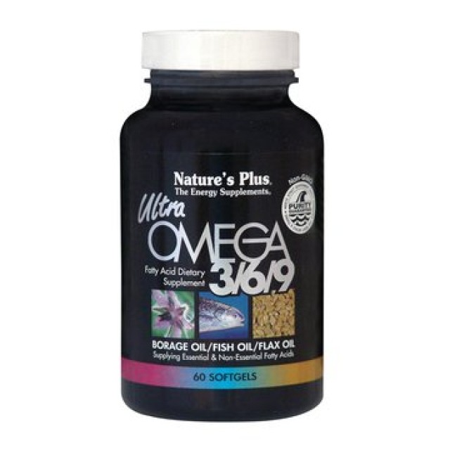 Natures Plus, Ultra Omega 3 6 9, 1200 mg, 60 softgels
