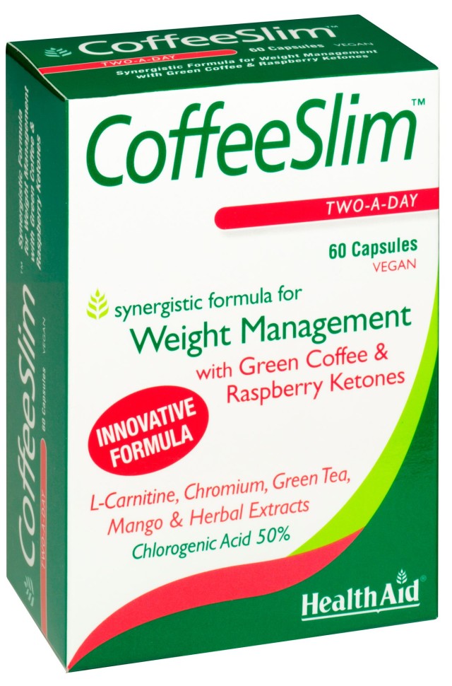 Health Aid Coffee Slim Συμπλήρωμα Διατροφής με Πράσινο Καφέ, Κετόνες Σ …