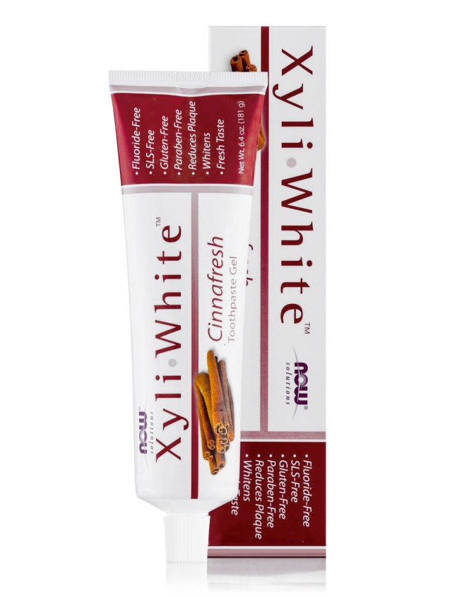 Now Foods Xyli White Toothpaste Cinnamon Φυσική Οδοντόπαστα 181ml