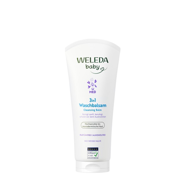 Weleda Baby MED Cleansing Balm Μολόχα 3 σε 1 Αναπλαστικό Βάλσαμο Καθαρ …