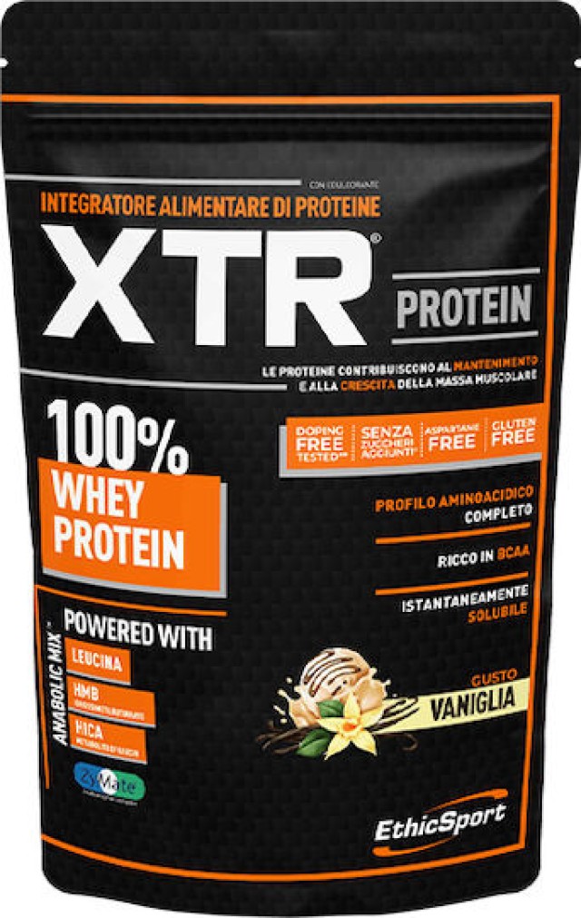 EthicSport XTR Whey Protein Vanilla Πρωτεΐνη για Μυϊκή Αποκατάσταση Βα …