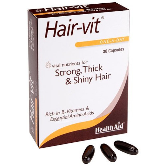 Health Aid Hair-Vit Συμπλήρωμα Διατροφής με Βιταμίνες, Μέταλλα, Ιχνοστ …