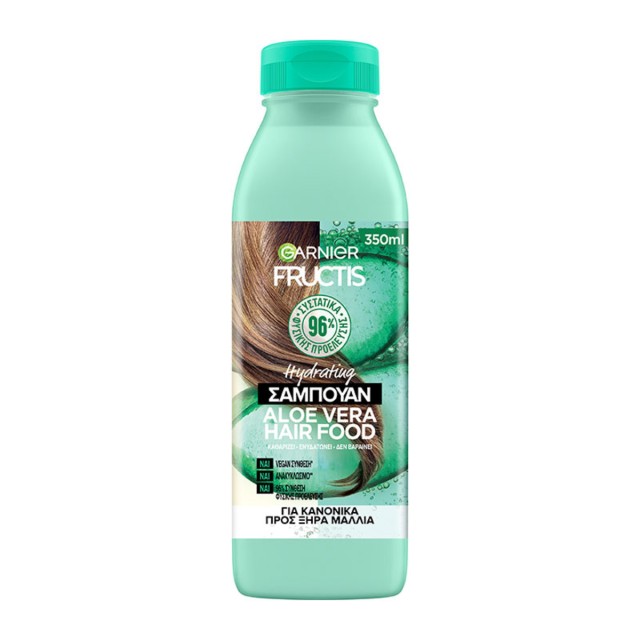 Garnier Fructis Hydrating Aloe Vera Hair Food Vegan Σαμπουάν για Κανονικά προς Ξηρά Μαλλιά 350ml