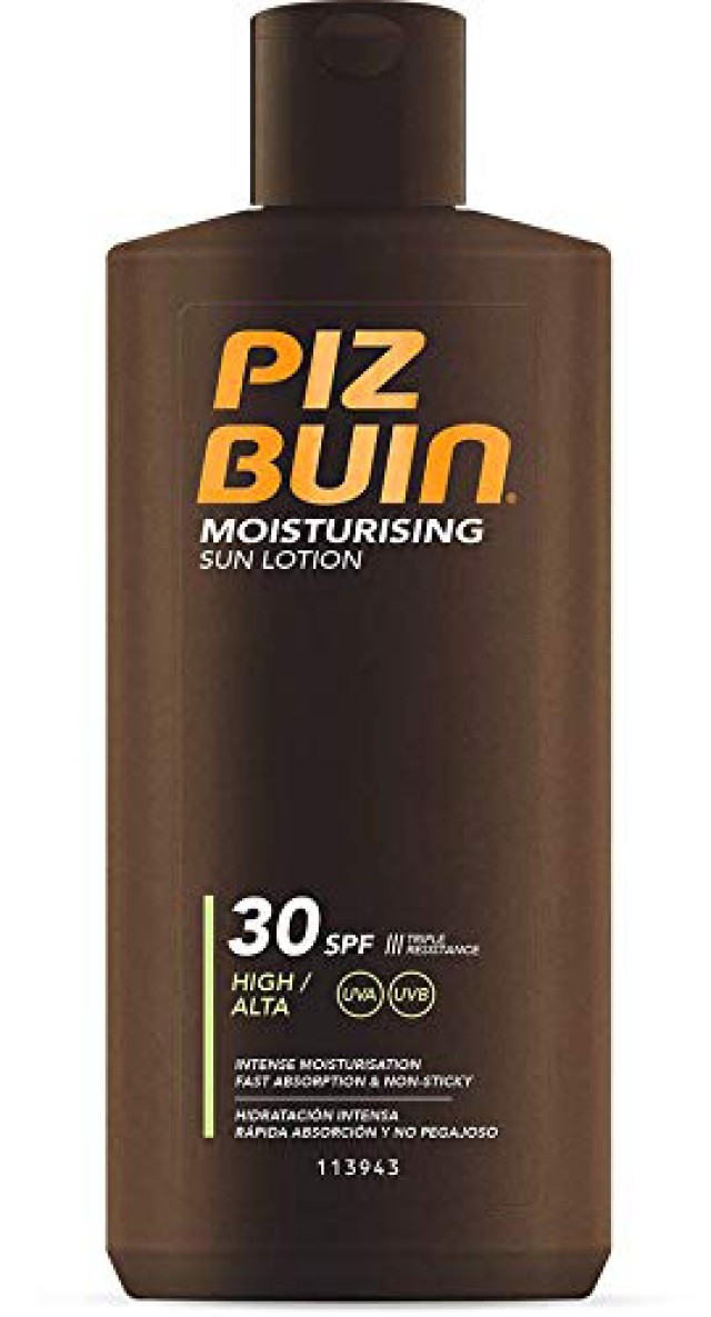 Piz Buin® Moisturising Sun Lotion SPF30 Αντηλιακό Γαλάκτωμα Για Πρόσωπο και Σώμα 200ml