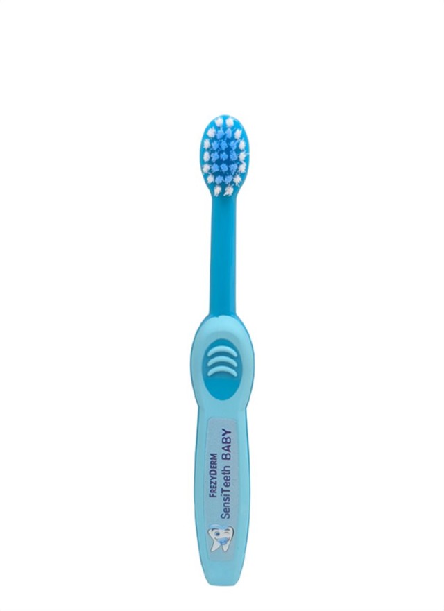 Frezyderm SensiTeeth Baby Toothbrush Soft Light Blue Μαλακή Οδοντόβουρ …