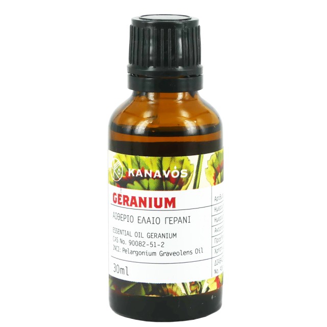 Kanavos Geranium Essential Oil Αιθέριο Έλαιο Γεράνι 30ml