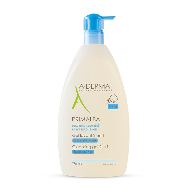 A-Derma Primalba Gel Καθαρισμού για το Ευαίσθητο Βρεφικό Δέρμα 750ml