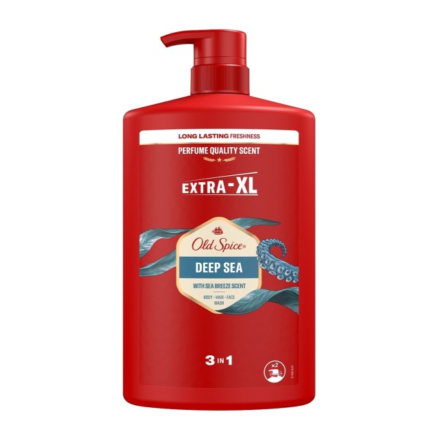 Old Spice Deep Sea 3 in 1 Ανδρικό Αφρόλουτρο & Σαμπουάν 1000ml με Αντλ … Old Spice Deep Sea 3 in 1 Ανδρικό Αφρόλουτρο & Σαμπουάν 1000ml με Αντλ …