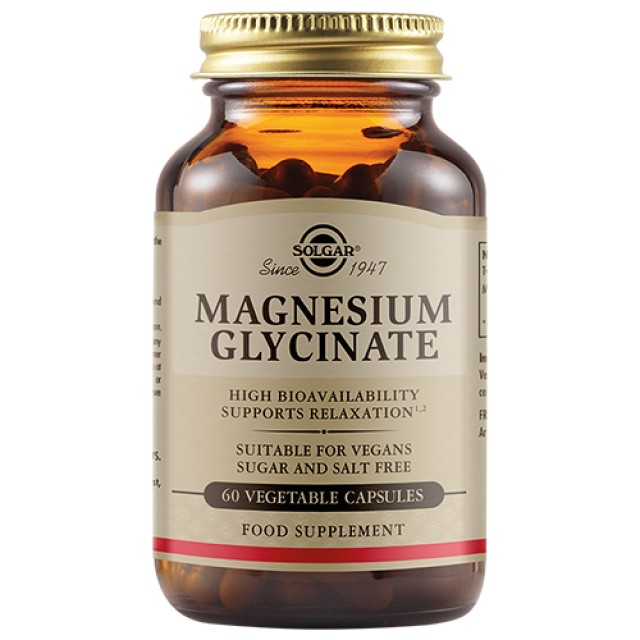 Solgar Magnesium Glycinate Συμπλήρωμα Διατροφής για το Νευρικό Σύστημα …