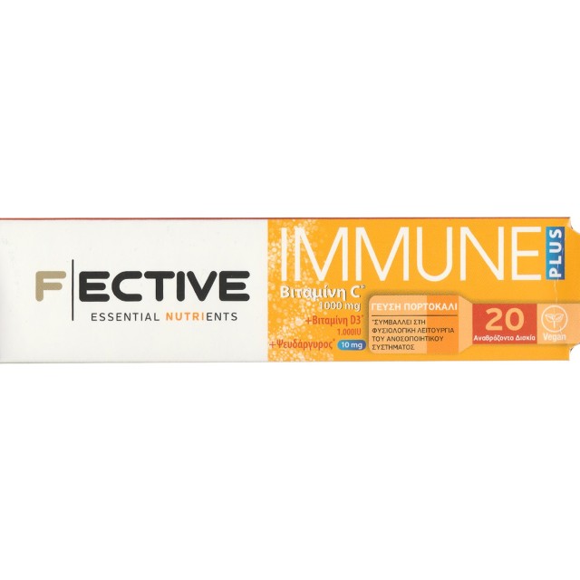 Fective Immune Plus Βιταμίνη C 1000mg & Βιταμίνη D3 1000IU & Ψευδάργυρ …