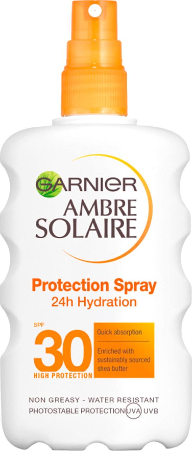 Garnier Ambre Solaire Classic SPF30 Protection 24h Hydration Αντηλιακό Spray 200ml