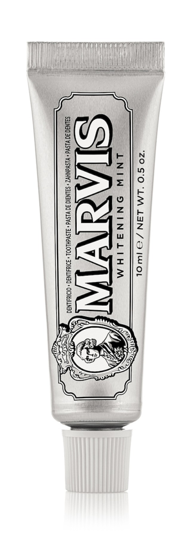 Marvis Whitening Mint Toothpaste Οδοντόκρεμα Κατά της Πλάκας - Τερηδόνας με Ξυλιτόλη και Φθόριο 10ml [Travel Size]