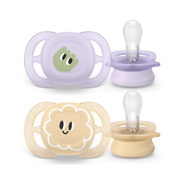 Avent Philips Soother Ultra Start Ορθοδοντικές Πιπίλες Σιλικόνης για 0 …