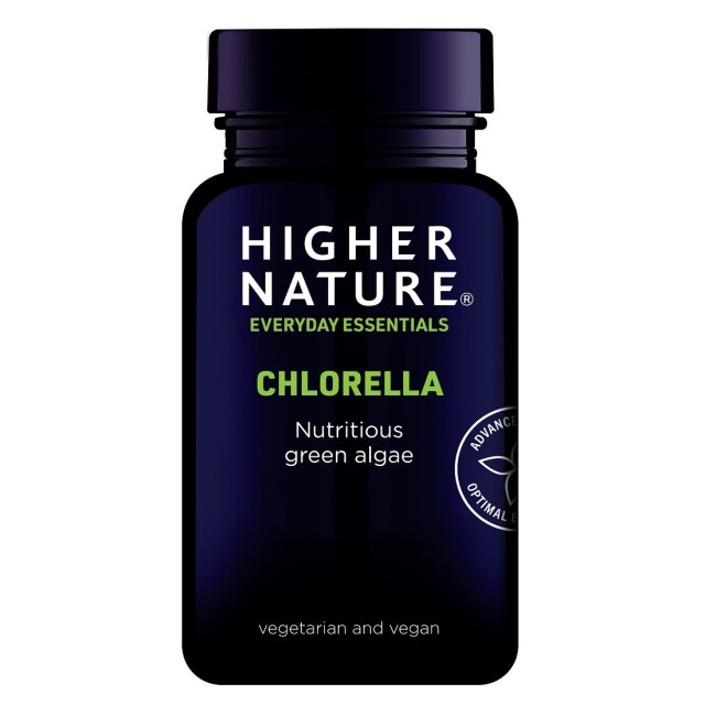 Higher Nature Chlorella Συμπλήρωμα Διατροφής για Αποτοξίνωση και Θρέψη του Οργανισμού 180 Ταμπλέτες