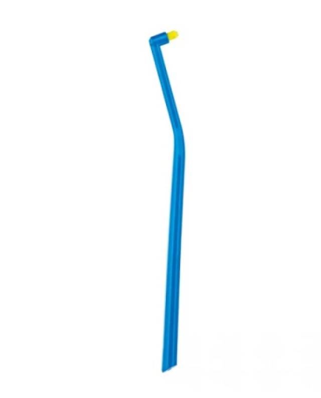 Curaprox CS 1006 Single Οδοντόβουρτσα Μονοθύσανη Γαλάζιο με Κίτρινες Ίνες 1 Τεμάχιο