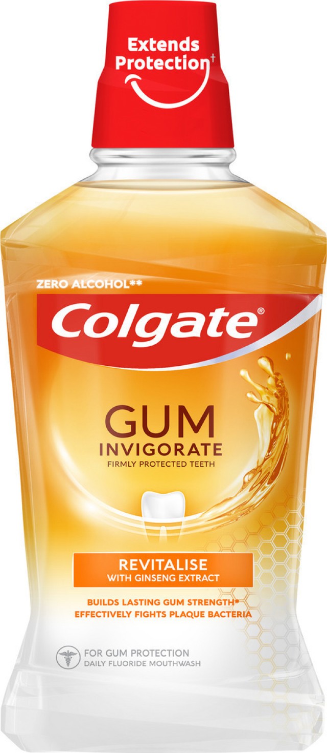 Colgate Gum Invigorate Revitalise Στοματικό Διάλυμα Κατά της Πλάκας 500ml