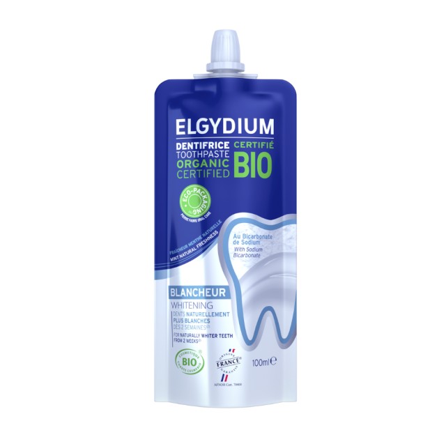 Elgydium Eco Bio Whitening Oδοντόπαστα για πιο Λευκά Δόντια σε Ανακυκλώσιμη Συσκευασία 100ml
