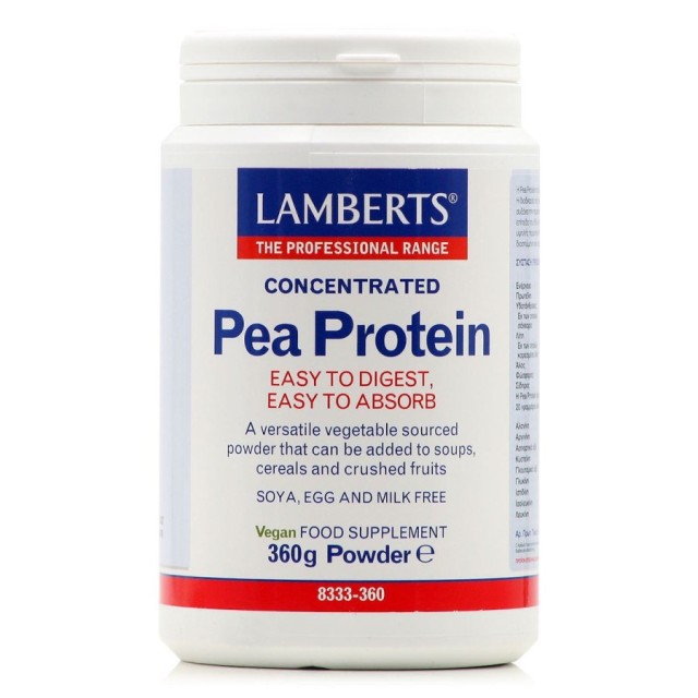 Lamberts Concentrated Pea Protein Powder Συμπλήρωμα Διατροφής Πρωτεΐνη &hellip;