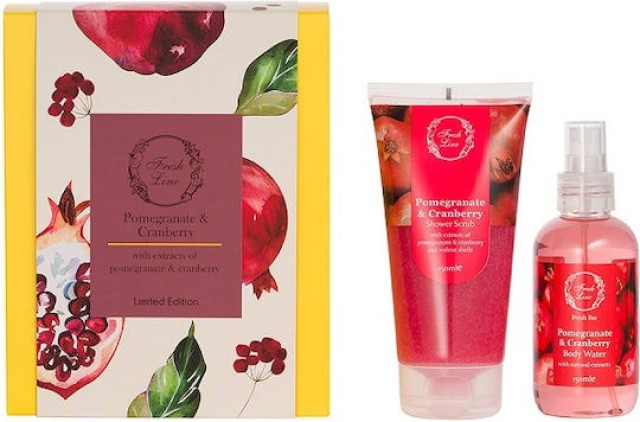 Fresh Line PROMO Pomegranate & Cranberry Shower Scrub Σώματος 150ml & …