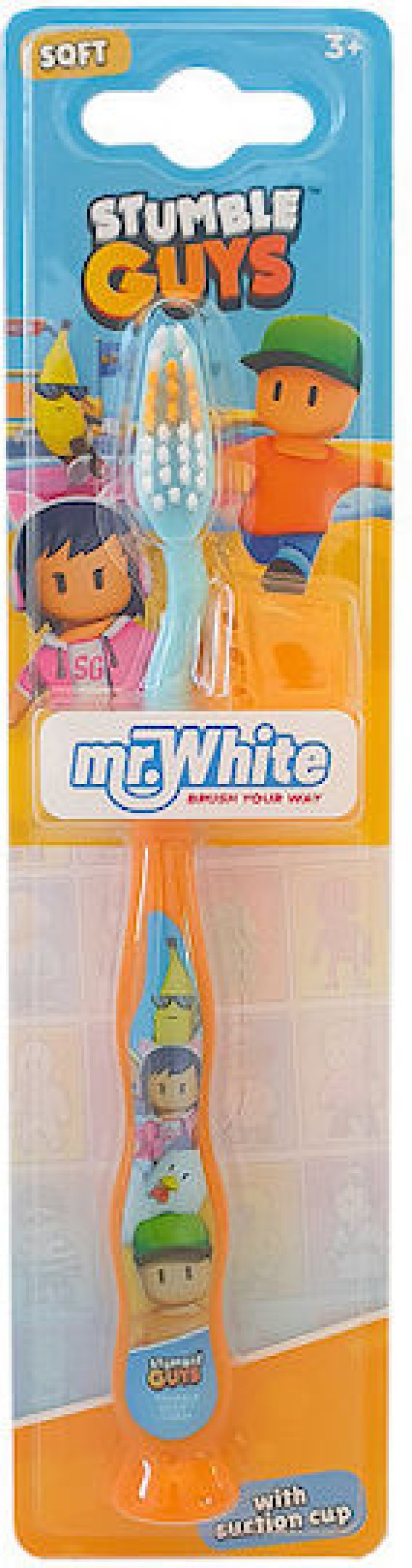 Mr.White Stumble Guys Soft Παιδική Οδοντόβουρτσα με Πορτοκαλί Καπάκι γ … Mr.White Stumble Guys Soft Παιδική Οδοντόβουρτσα με Πορτοκαλί Καπάκι γ …