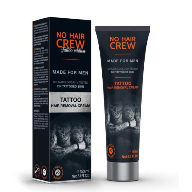 No Hair Crew Tattoo Hair Removal Cream Κρέμα Αποτρίχωσης 150ml