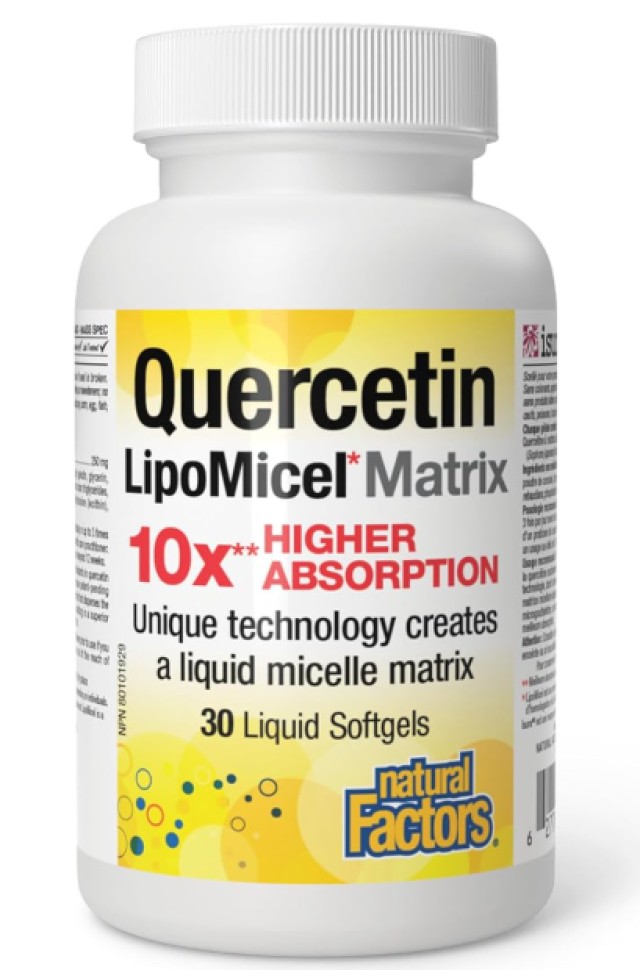 Natural Factors Quercetin, Lipomicel Matrix Αντιοξειδωτικό 30 Μαλακές … Natural Factors Quercetin, Lipomicel Matrix Αντιοξειδωτικό 30 Μαλακές …