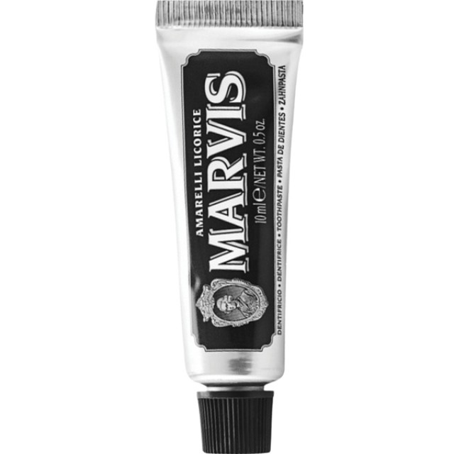 Marvis Amarelli Licorice Toothpaste Οδοντόκρεμα Κατά της Πλάκας με Γεύση Γλυκόριζα-Μέντα 10ml [Travel Size]