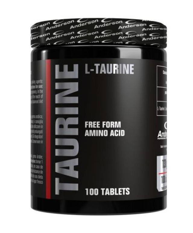Anderson Taurine Συμπλήρωμα Διατροφής με Ταυρίνη 100 Ταμπλέτες