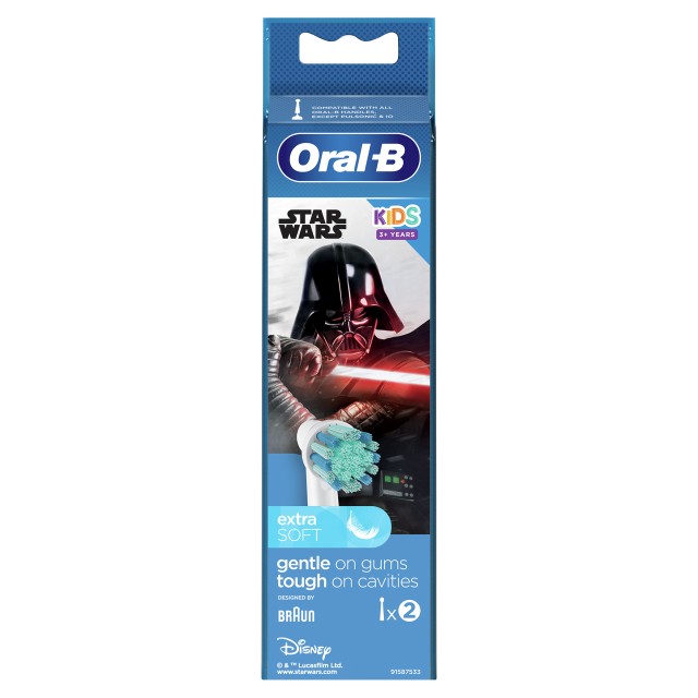 Oral B Kids Star Wars Ανταλλακτικές Κεφαλές Παιδικής Ηλεκτρικής Οδοντό …