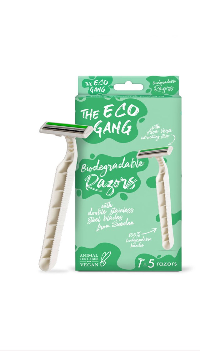 The Eco Gang Razor Βιοδιασπώμενα Ξυραφάκια Φυτικής Σύνθεσης 5 Τεμάχια The Eco Gang Razor Βιοδιασπώμενα Ξυραφάκια Φυτικής Σύνθεσης 5 Τεμάχια