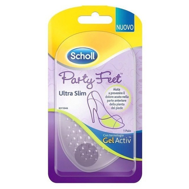Scholl Gel Activ Party Feet Ultra Slim Ανατομικοί Πάτοι για Τακούνια 1 …