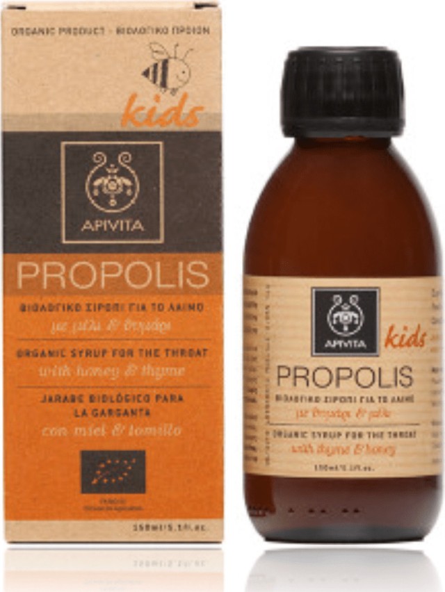 Apivita Propolis Children's Organic Neck Syrup with Honey - Thyme 150ml