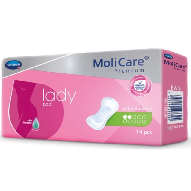 Hartmann MoliCare Premium Lady Pad Γυναικείες Σερβιέτες 2 Σταγόνες &hellip;