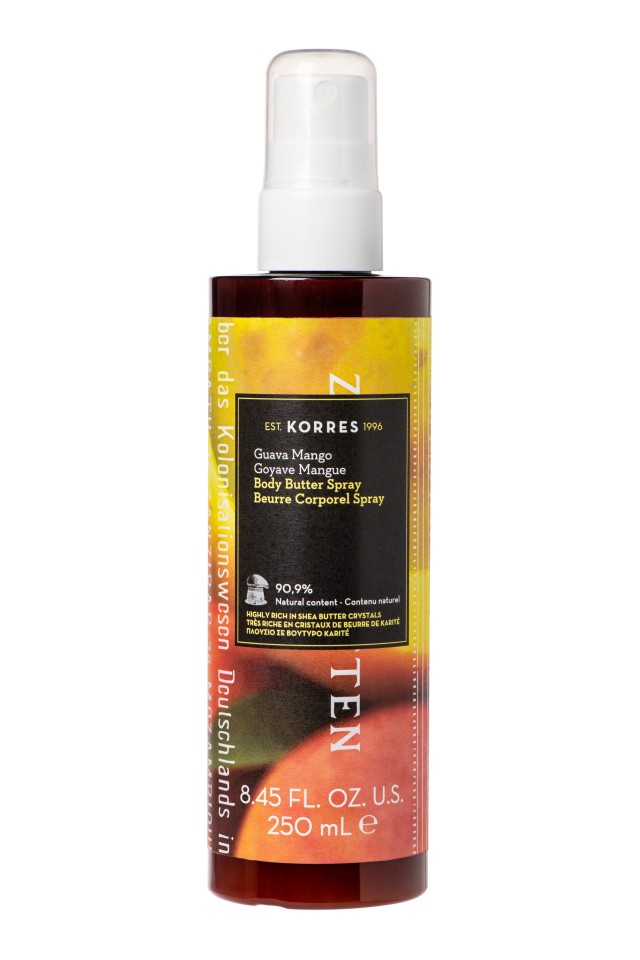 Korres Guava Mango Body Butter Spray Ενυδατική Κρέμα Σώματος 250ml