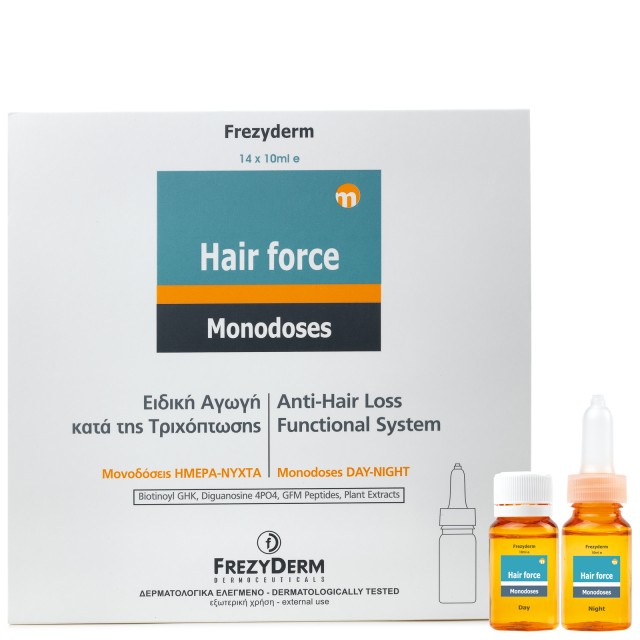 Frezyderm Hair Force Monodose Day / Night Αγωγή Κατά της Τριχόπτωσης σ …