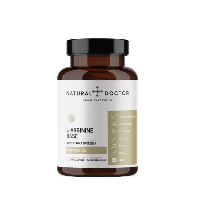 Natural Doctor L-Arginine Base Συμπλήρωμα Διατροφής με Αργινίνη Ελεύθε …