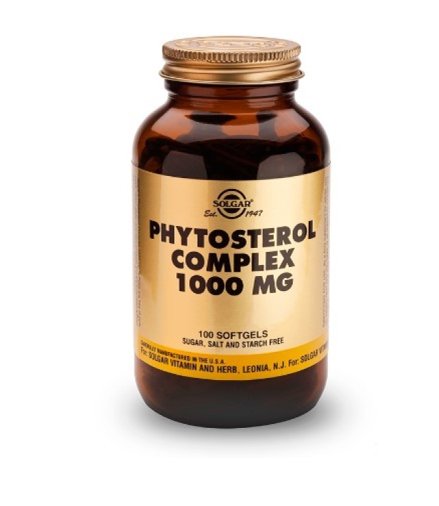 Solgar Phytosterol Complex 1000mg Συμπλήρωμα Για Την Μείωση Της Χοληστερίνης 100 Κάψουλες