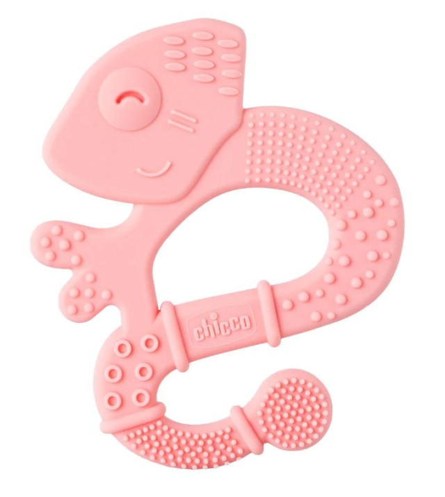 Chicco Κρίκος Οδοντοφυΐας Σιλικόνης Ροζ Ιγκουάνα για 2m+ 1 Τεμάχιο Chicco Κρίκος Οδοντοφυΐας Σιλικόνης Ροζ Ιγκουάνα για 2m+ 1 Τεμάχιο