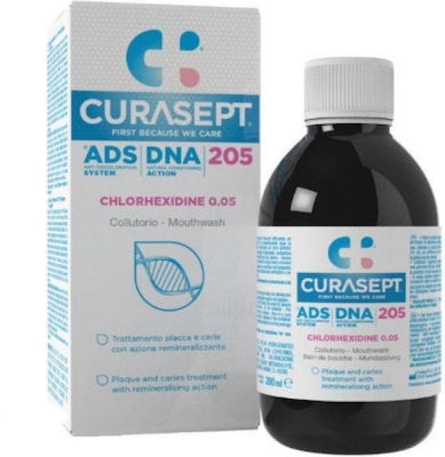 Curasept ADS DNA 205 Στοματικό Διάλυμα με 0,05% Χλωρεξιδίνη 200ml